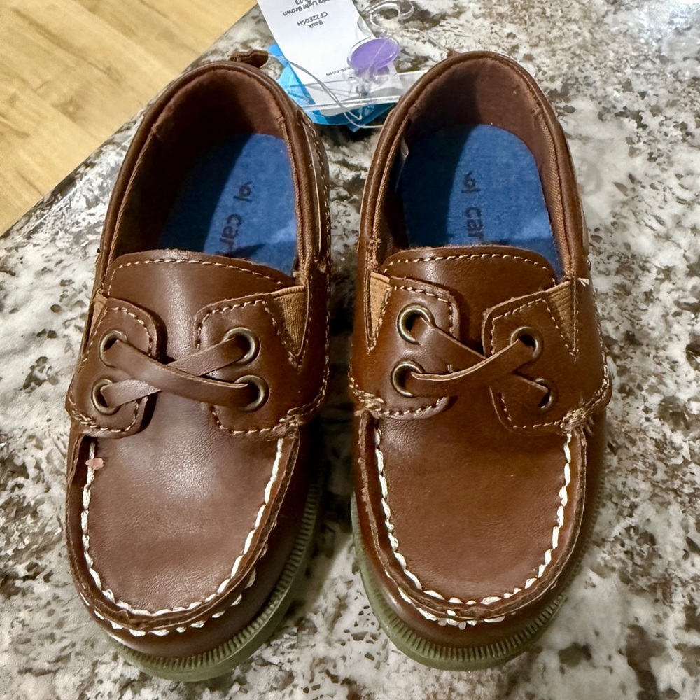 Carter’s Boys Brown Loafer Boat Shoes (NWT)